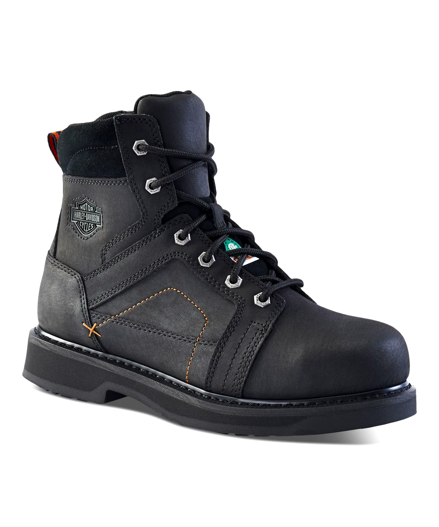 Harley Davidson Men's Work Pete 6 Inch Steel Toe Composite Plate Boots