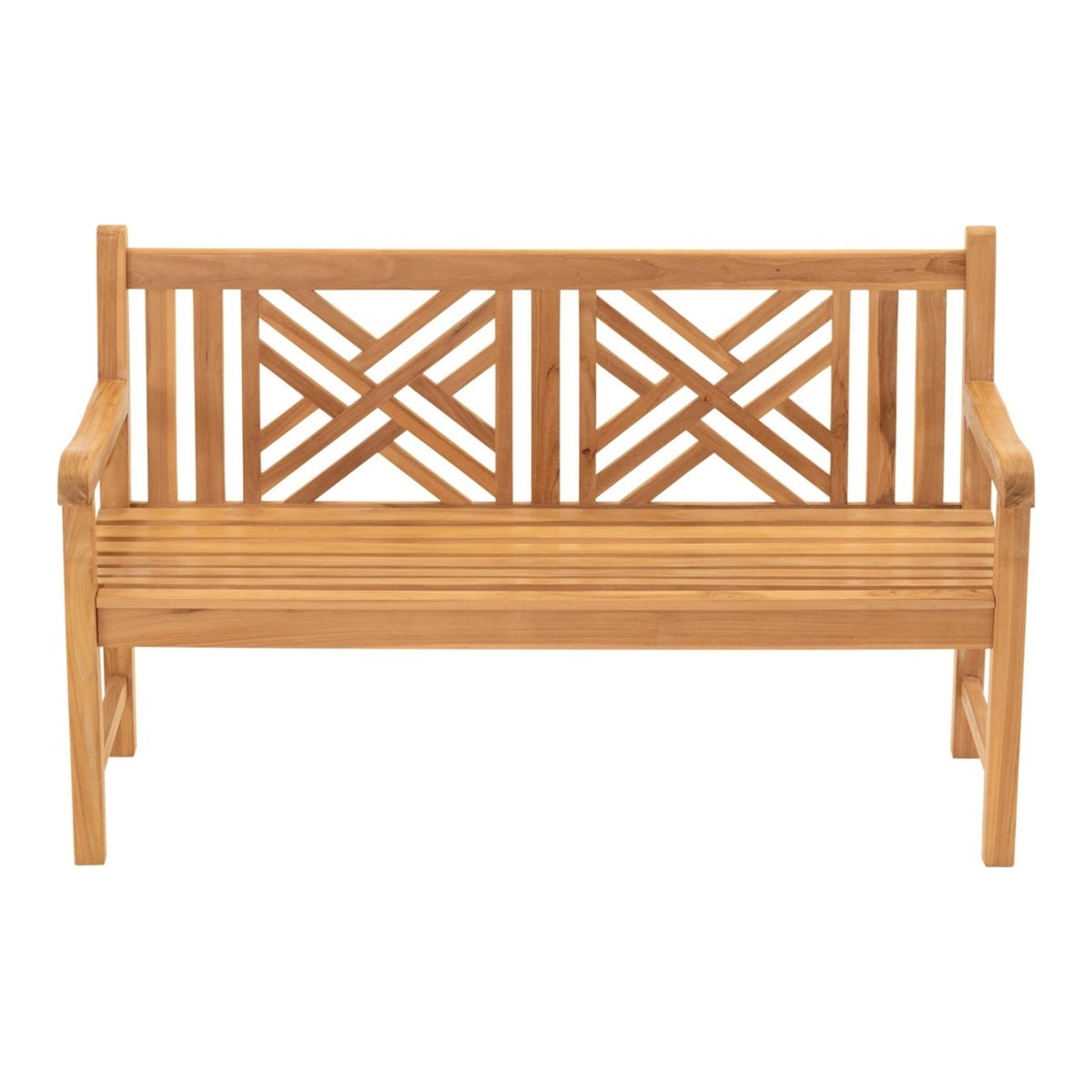 Lesli Living - Cross bank teak 150x64x92cm