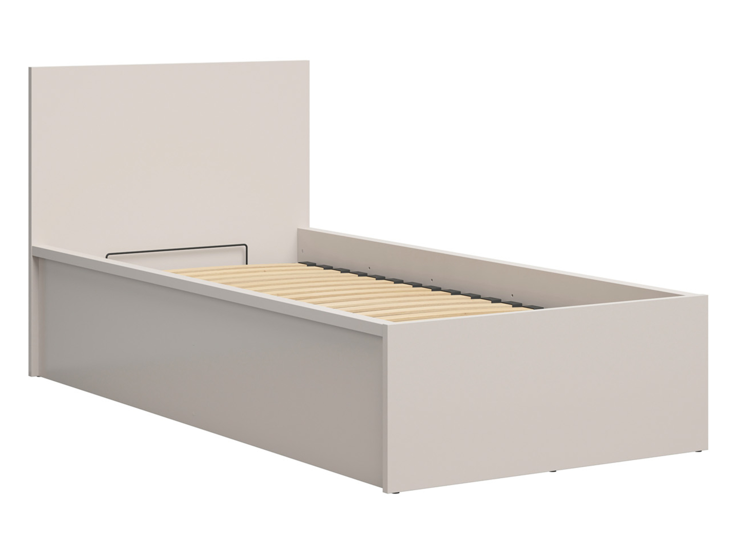 Łóżko Tetrix 90x200 ze stelażem i pojemnikiem kaszmir