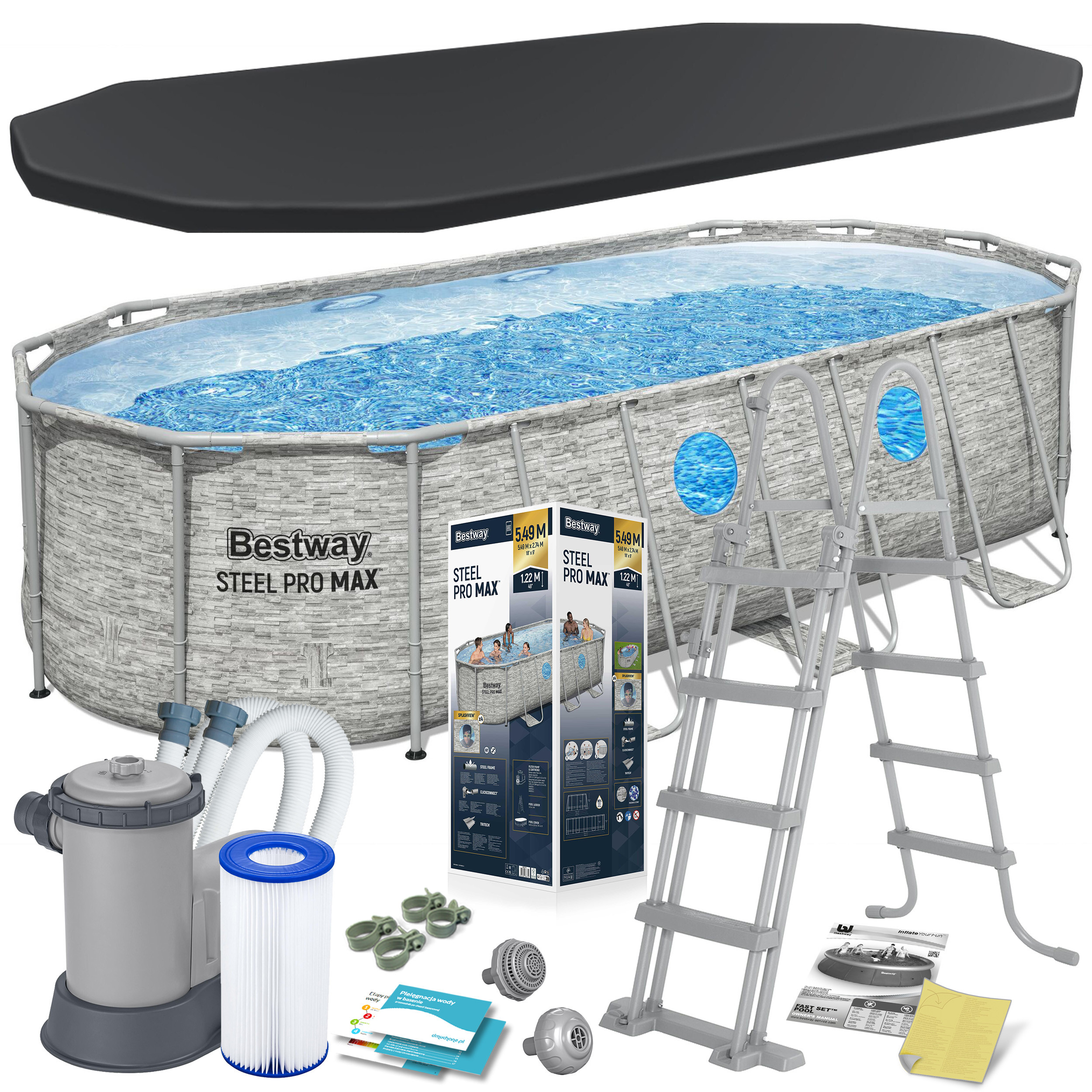 Basen stelażowy ogrodowy 549x274x122 Bestway 56716N