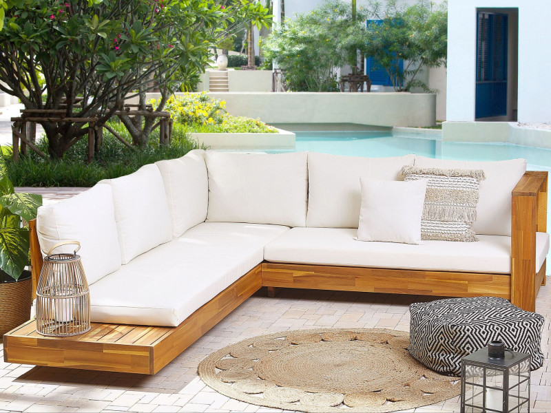 Zestaw ogrodowy sofa stolik drewno akacjowe