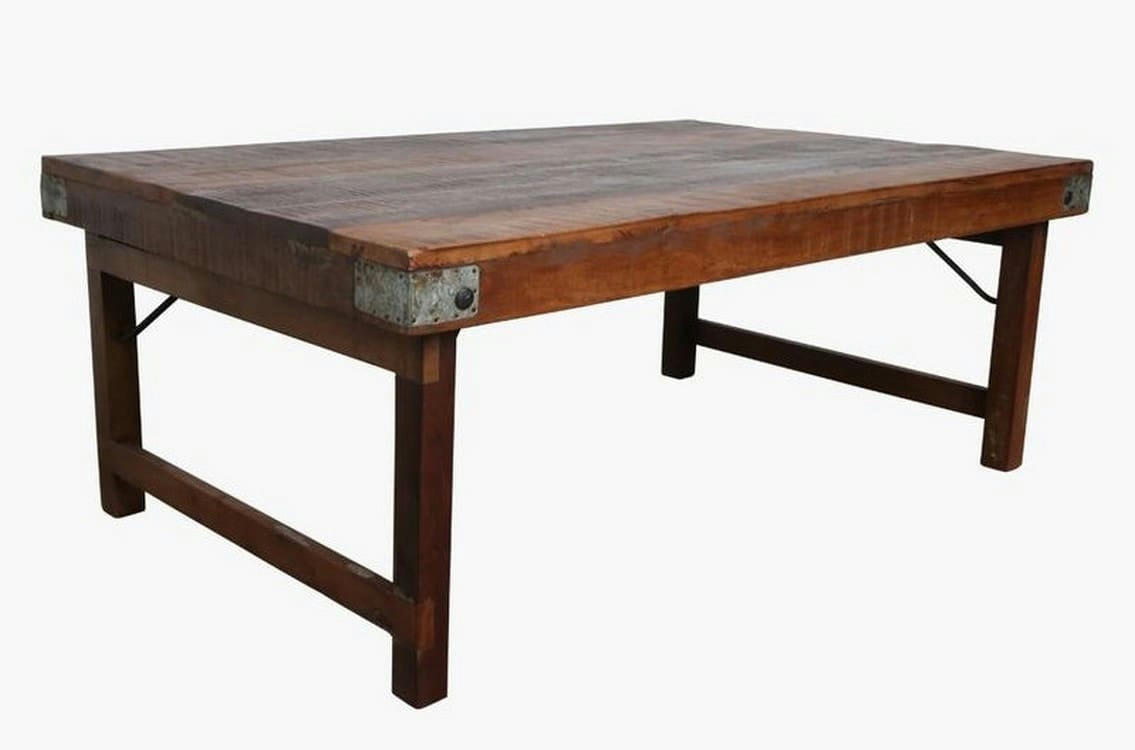 VINTAGE - Table basse en bois Antic