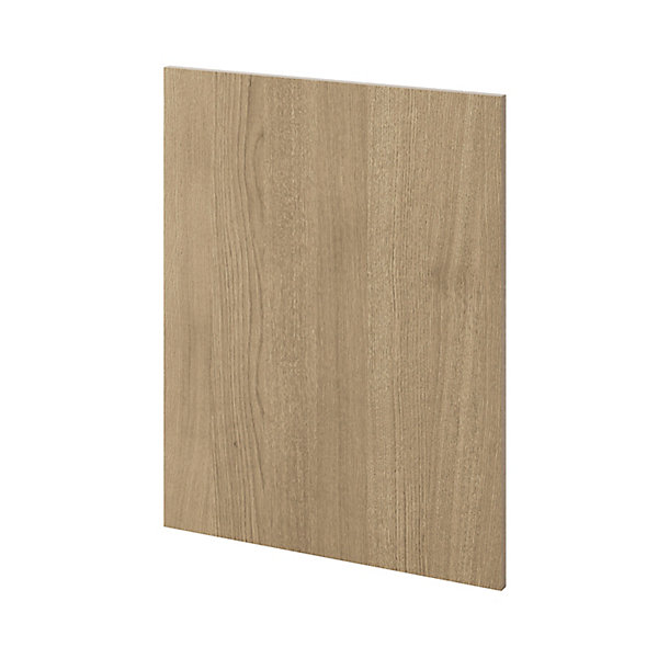 Côté de remplacement bas gauche Goodhome Chia décor chêne clair H. 72 cm x l. 57 cm x Ep. 18 mm