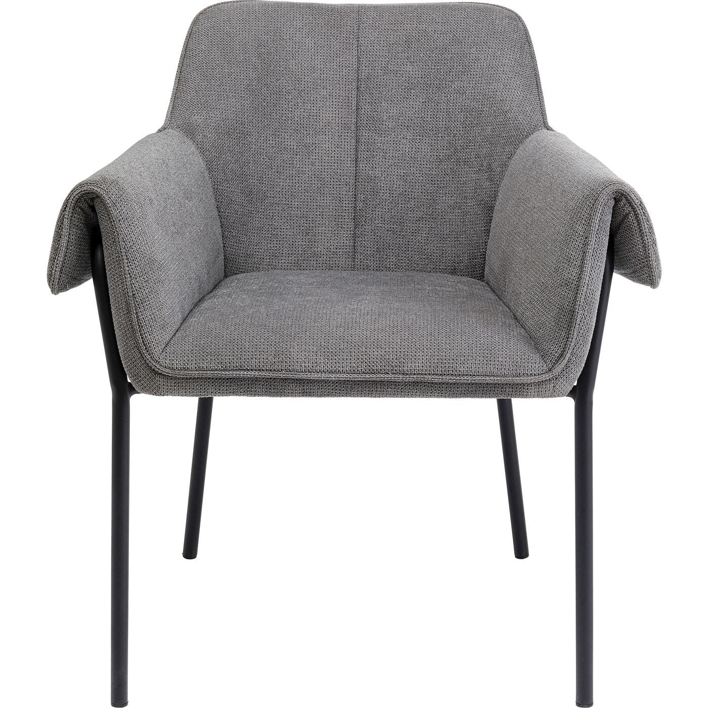 Kare Design Stoel met armleuning Bess grijs