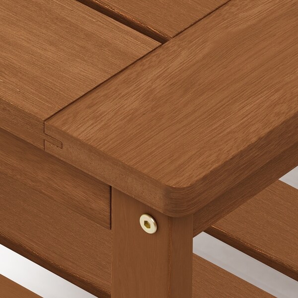 Furinno Tioman Hardwood Coffee Table with Shelf in Teak Oil