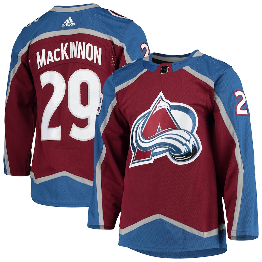 Nathan MacKinnon Colorado Avalanche adidas Home Authentic Pro Player - Jersey - Burgundy