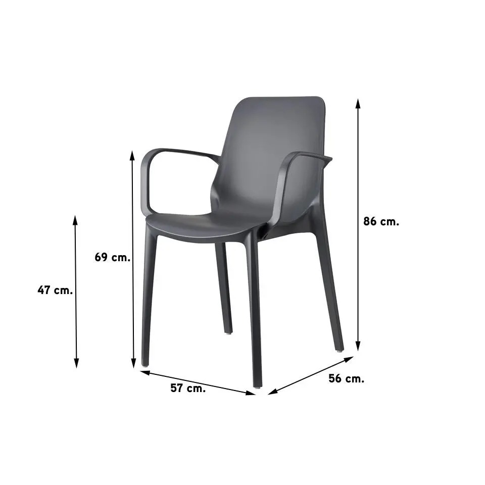 Scab Ginevra armstoel - Antraciet