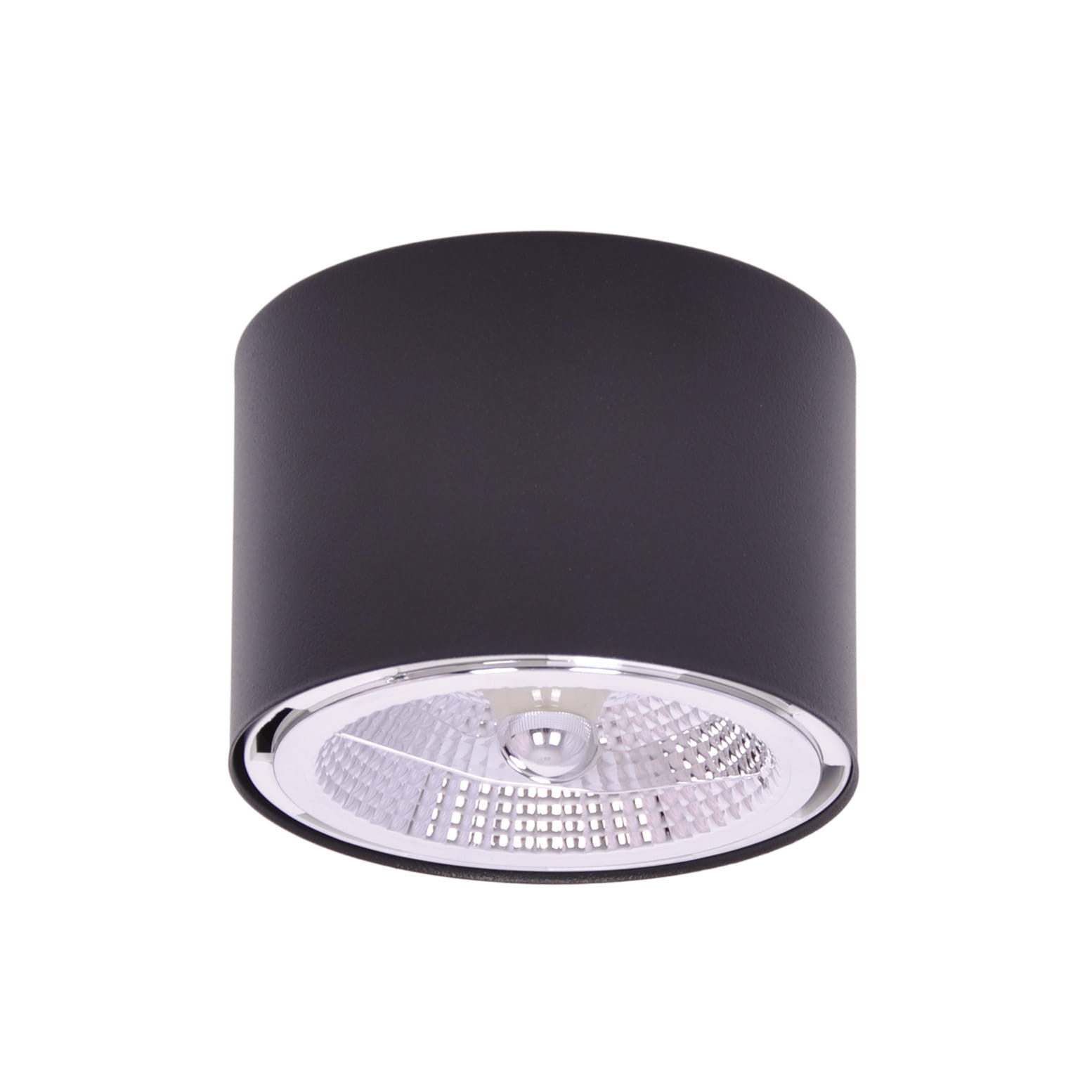Spot okrągły czarny HORN 1xAR111x10W wym:8,4x11,2x11,2cm IP20 Kaja
