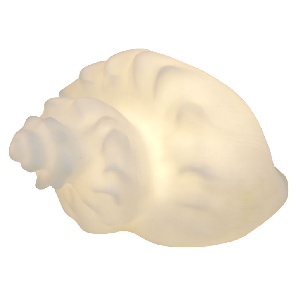 Veilleuse LED coquillage blanc
