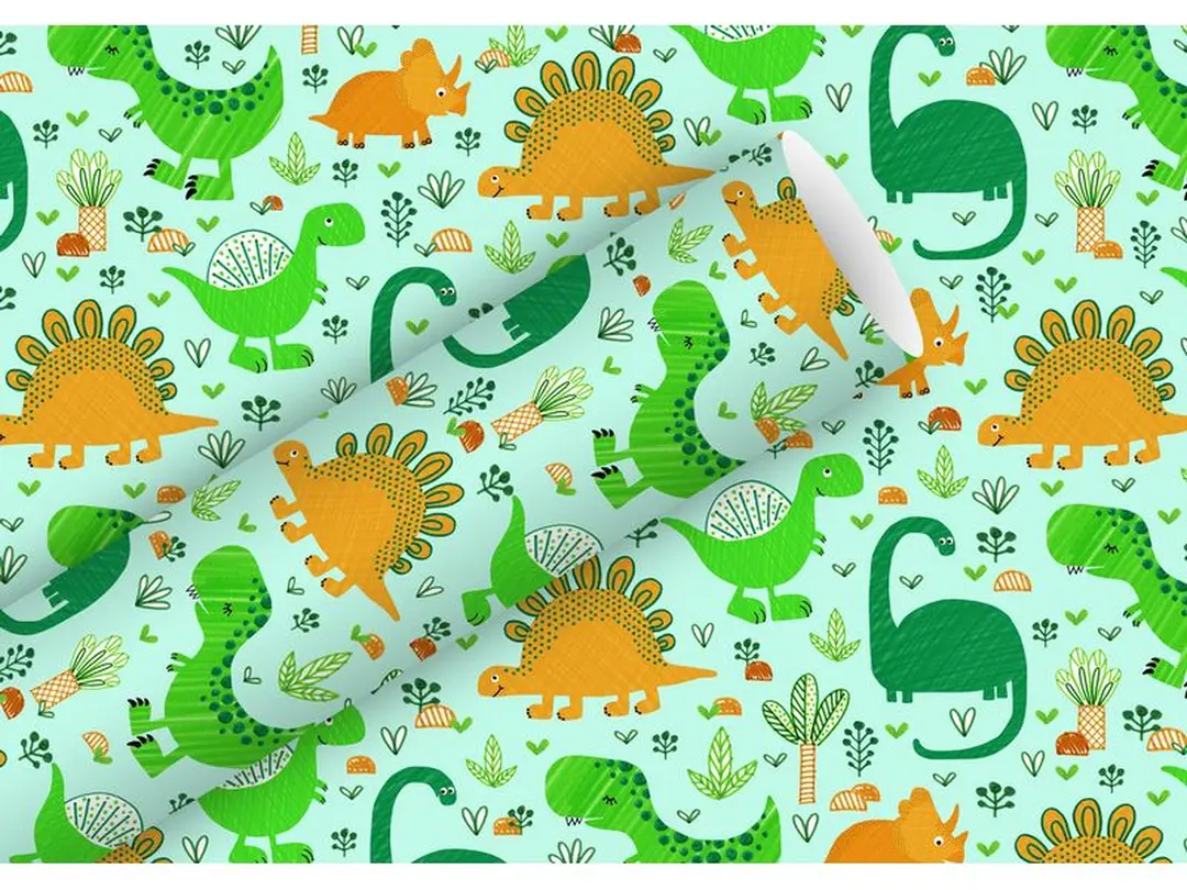 Geschenkpapier Funny Dinos