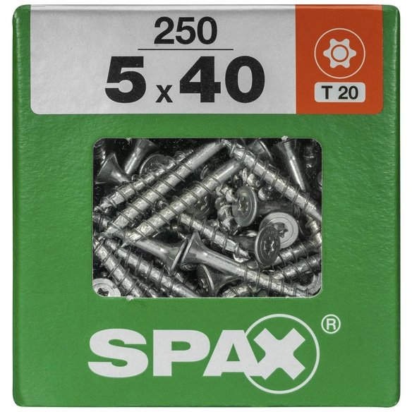 Universalschraube, 5 mm, Stahl, 250 Stk., TRX 5x40 XXL