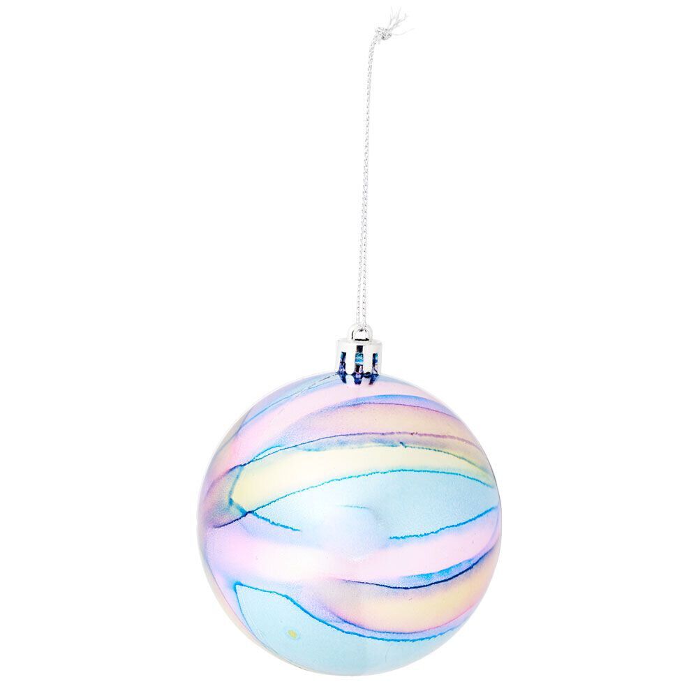 Boule de No&euml;l iridescente Ø8cm