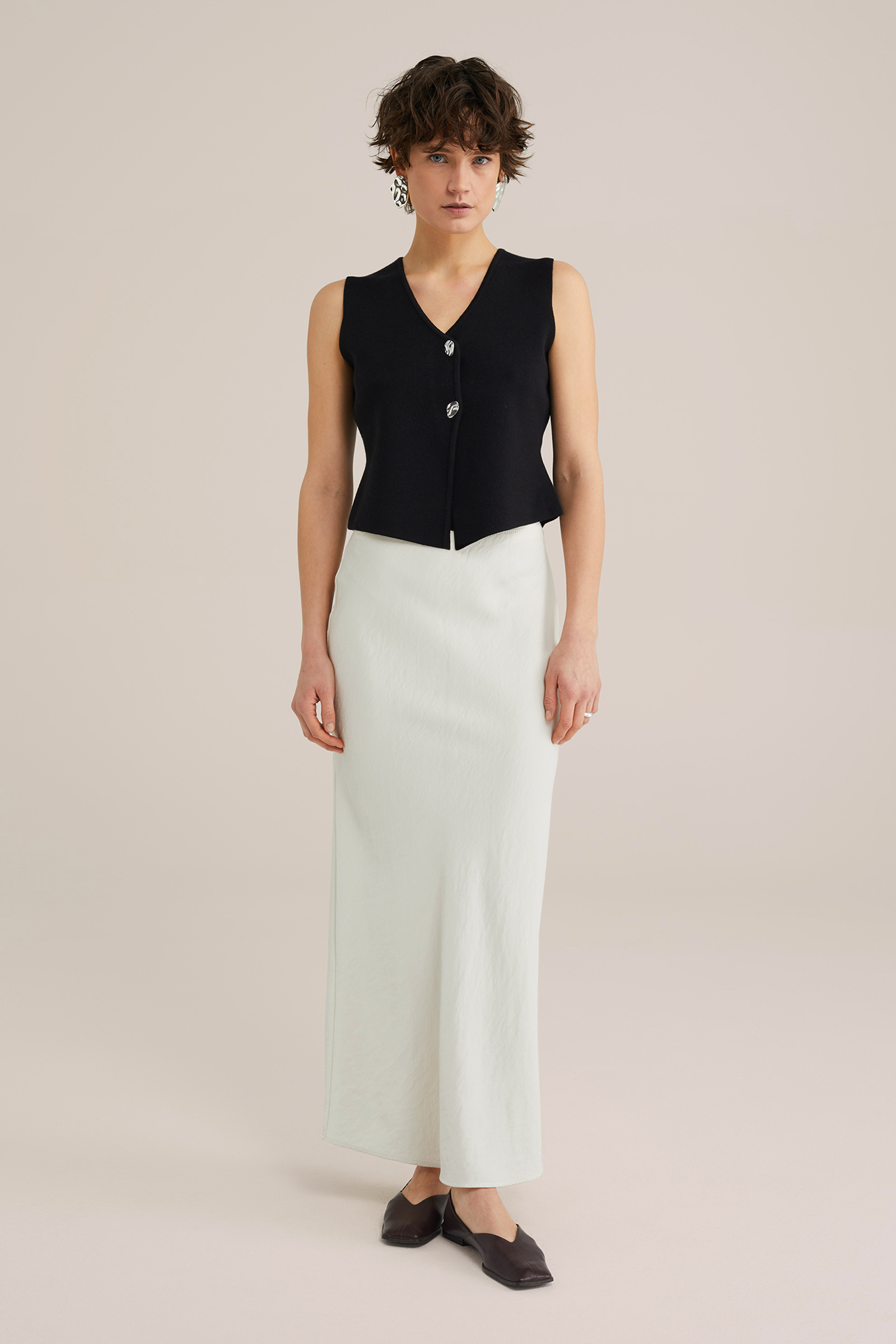 Dames Regular fit gilet van kasjmiermix - THE STATEMENT GILET