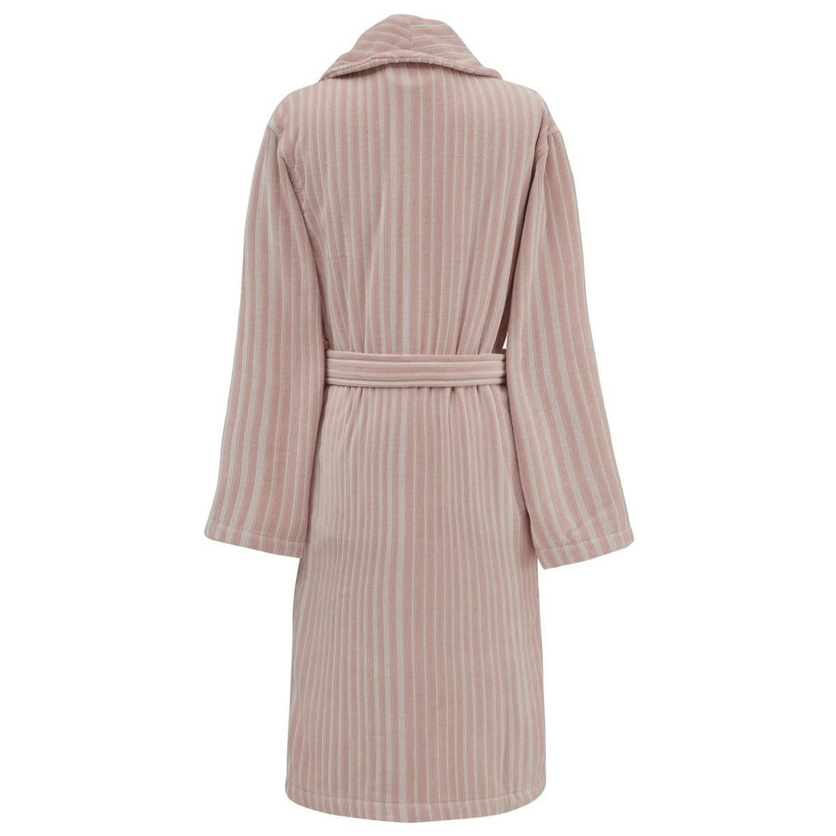 SAMARA - Peignoir col châle velours milong  nude S