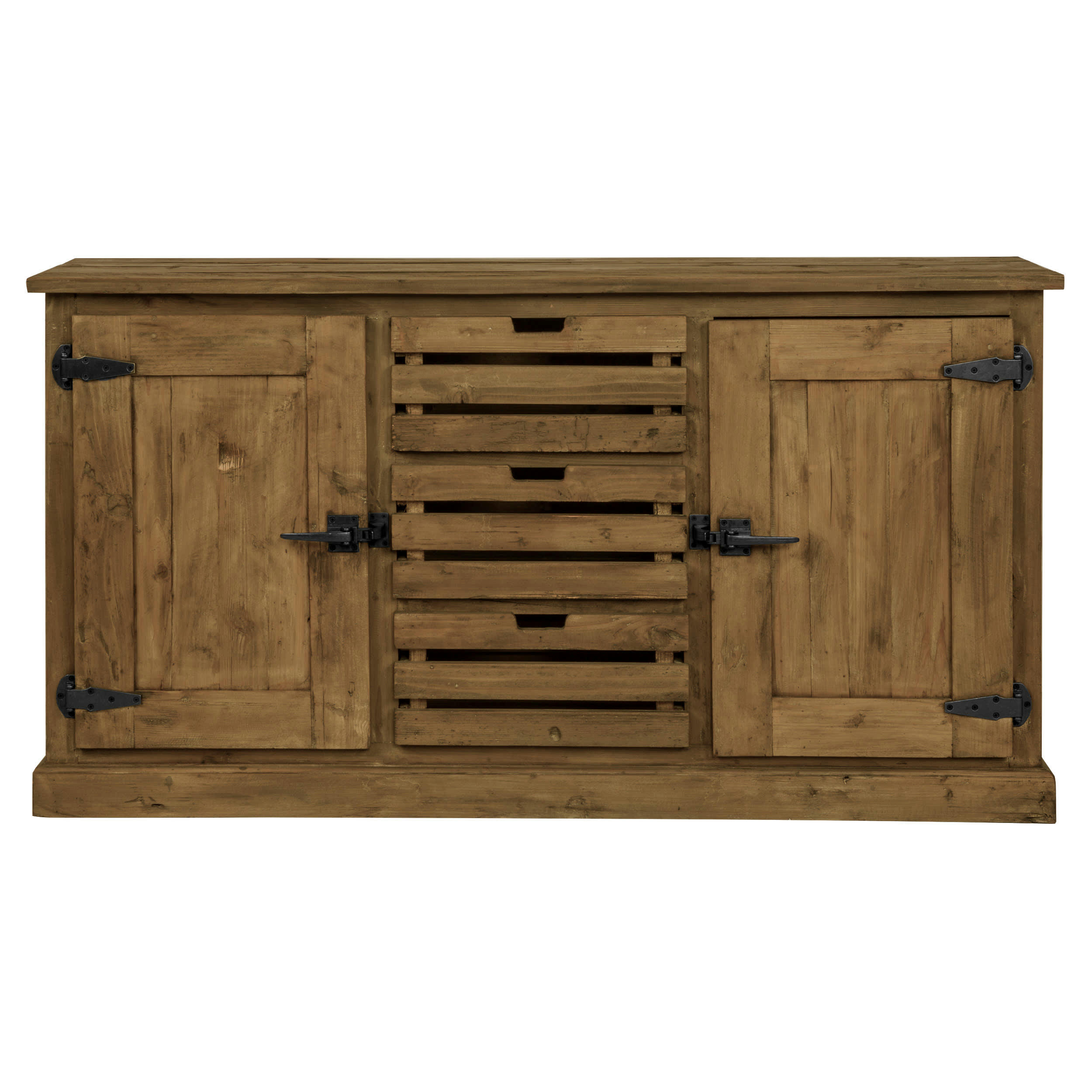 OTTAWA - Buffet en bois recyclé 2 portes et 3 tiroirs