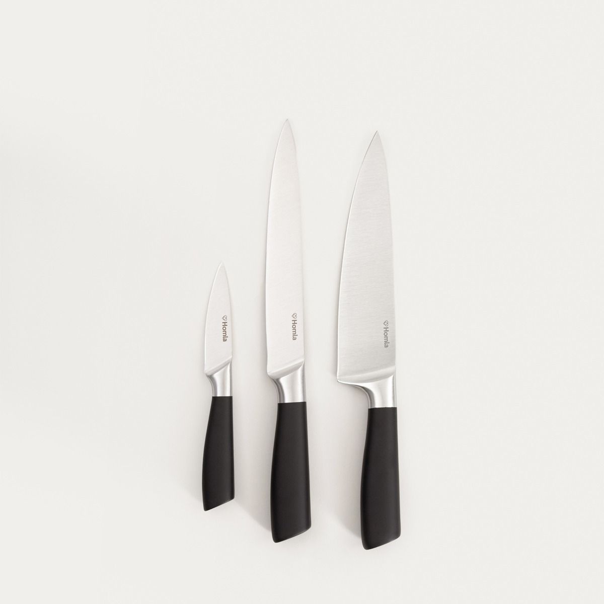 Zestaw noży LIBA z czarną rączką 3 el