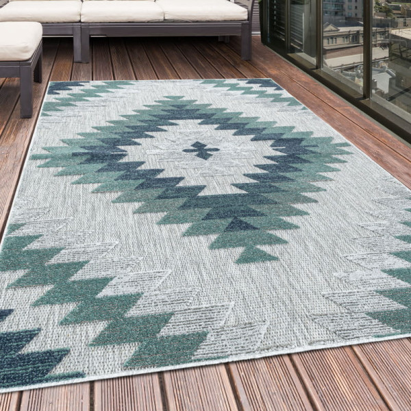 Dywan sznurkowy Bahama 3D Boho szaro-kremowy 80 cm x 250 cm