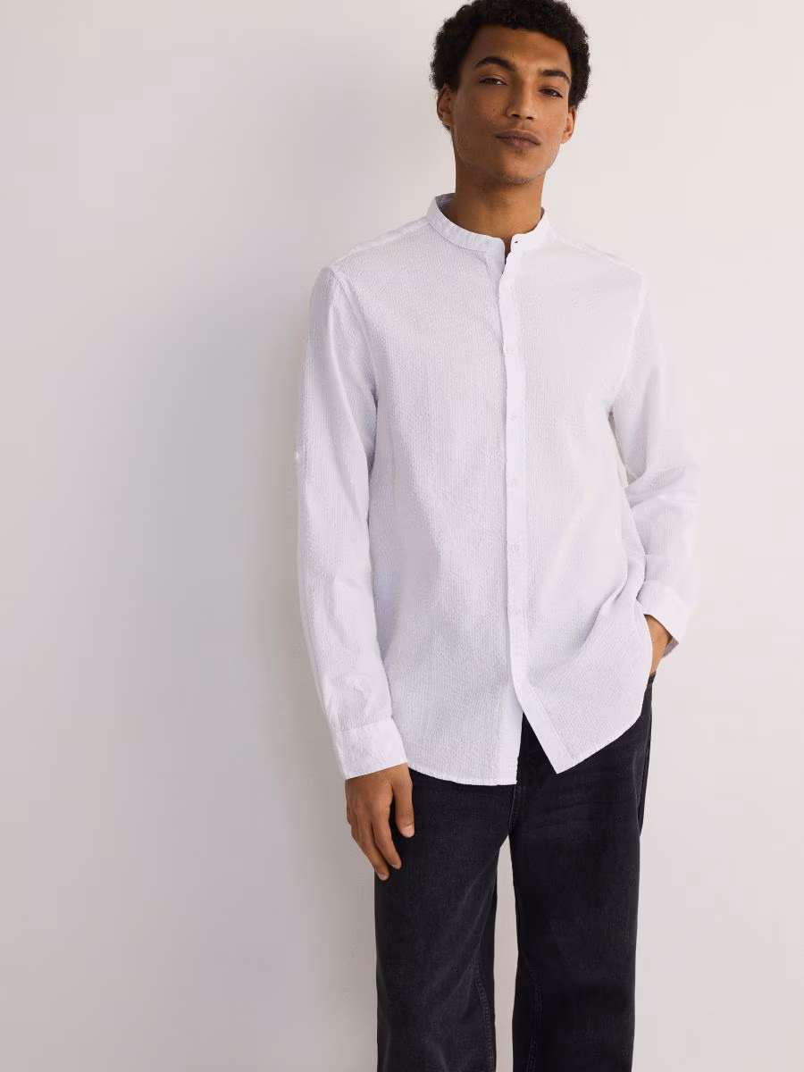 Structural Fabric Regular Fit Shirt