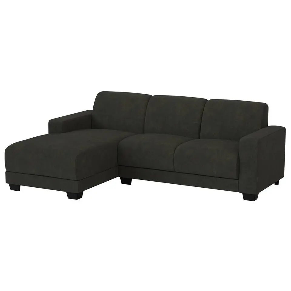 Bank Aberdeen met chaise longue links - Preston - antraciet