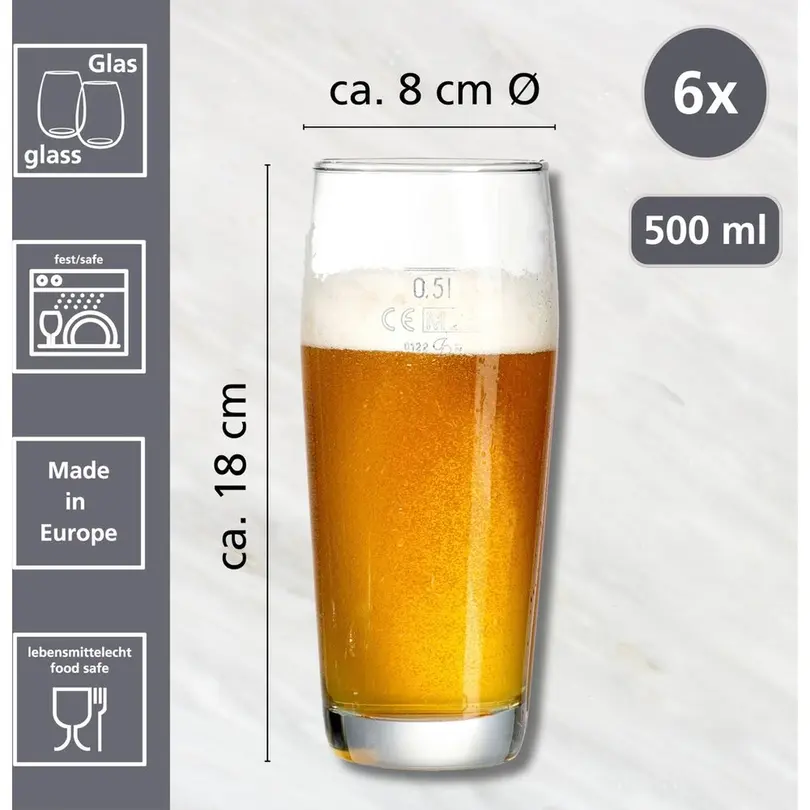 Bierglas 6er-Set Willi