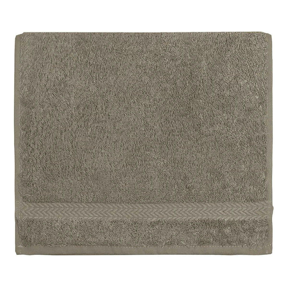 LUXURY - Lot de 3 serviettes invité 550gr/m²  mastic 30x50 cm