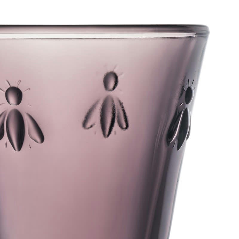 SET DE 6 VERRES À EAU,  ABEILLE - Verre à eau  en verre Aubergine - lot de 6
