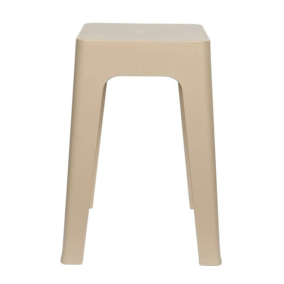 Home Deco Factory zit krukje/stoel - beige - D34 x H47 cm