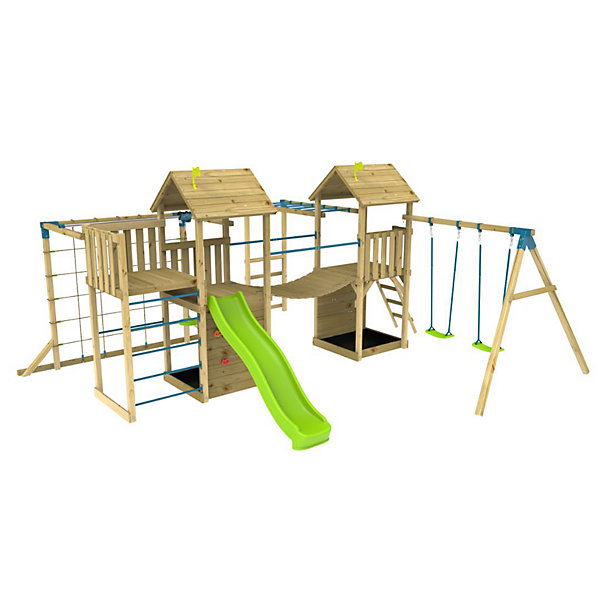 Aire de jeux XXL double tours CAMéLéE en bois