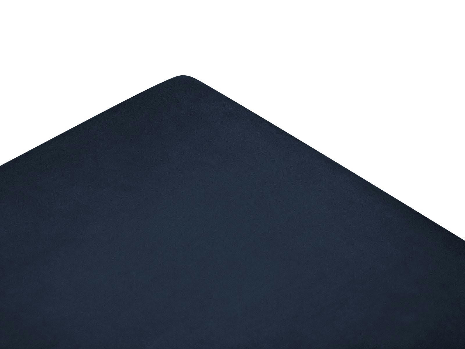 YANIS - Pouf Avec Boîte 1 place en Velours Bleu Roi