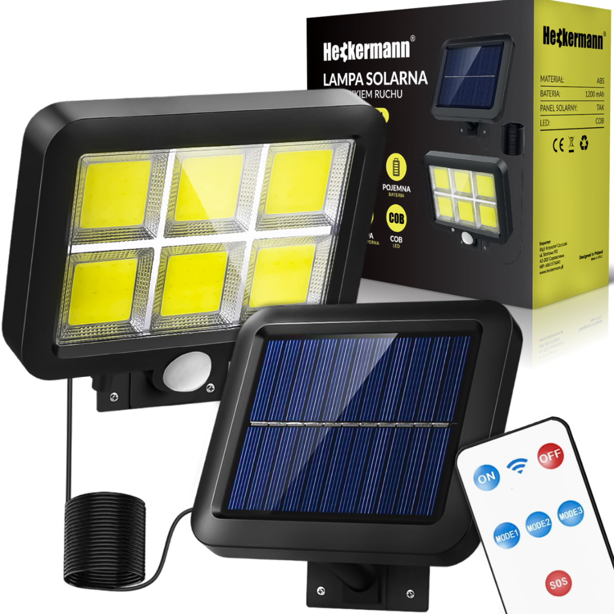 Lampa solarna zewnętrzna Heckermann FX-584