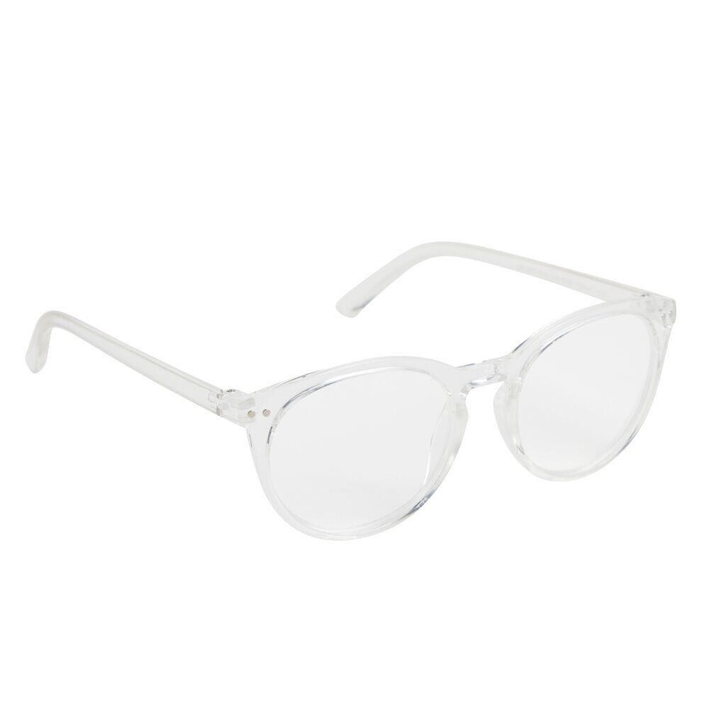 Lunette loupe de lecture unisexe en plastique et métal blanc
