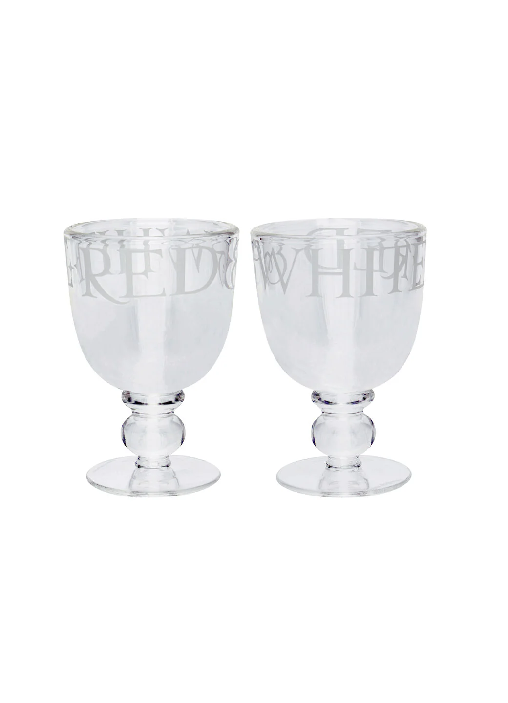 Black Toast Set Of 2 Small Wine Crystal Glasses