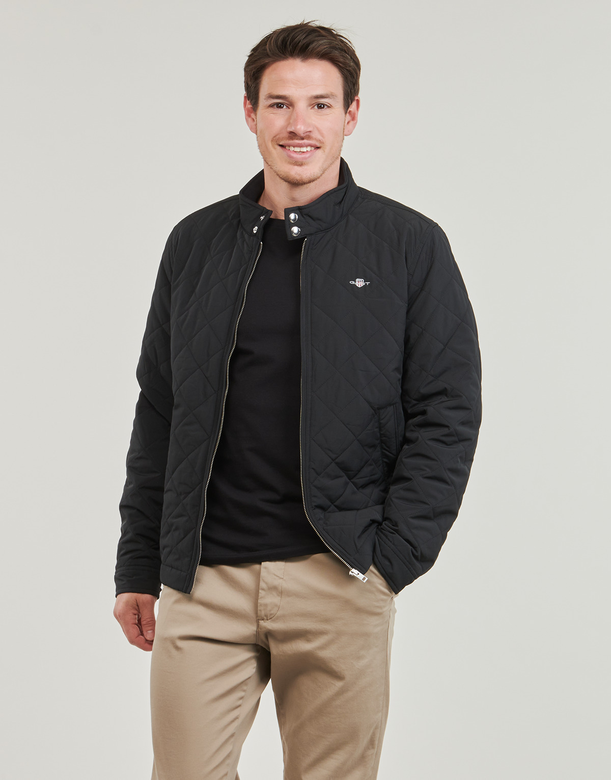 Gant - QUILTED WINDCHEATER - Black