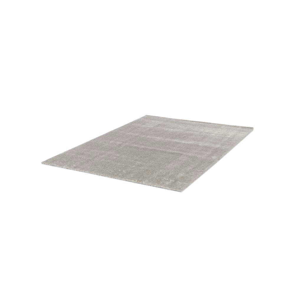 DOUGLAS II - Tapis lavable en machine gris clair 120x170 cm