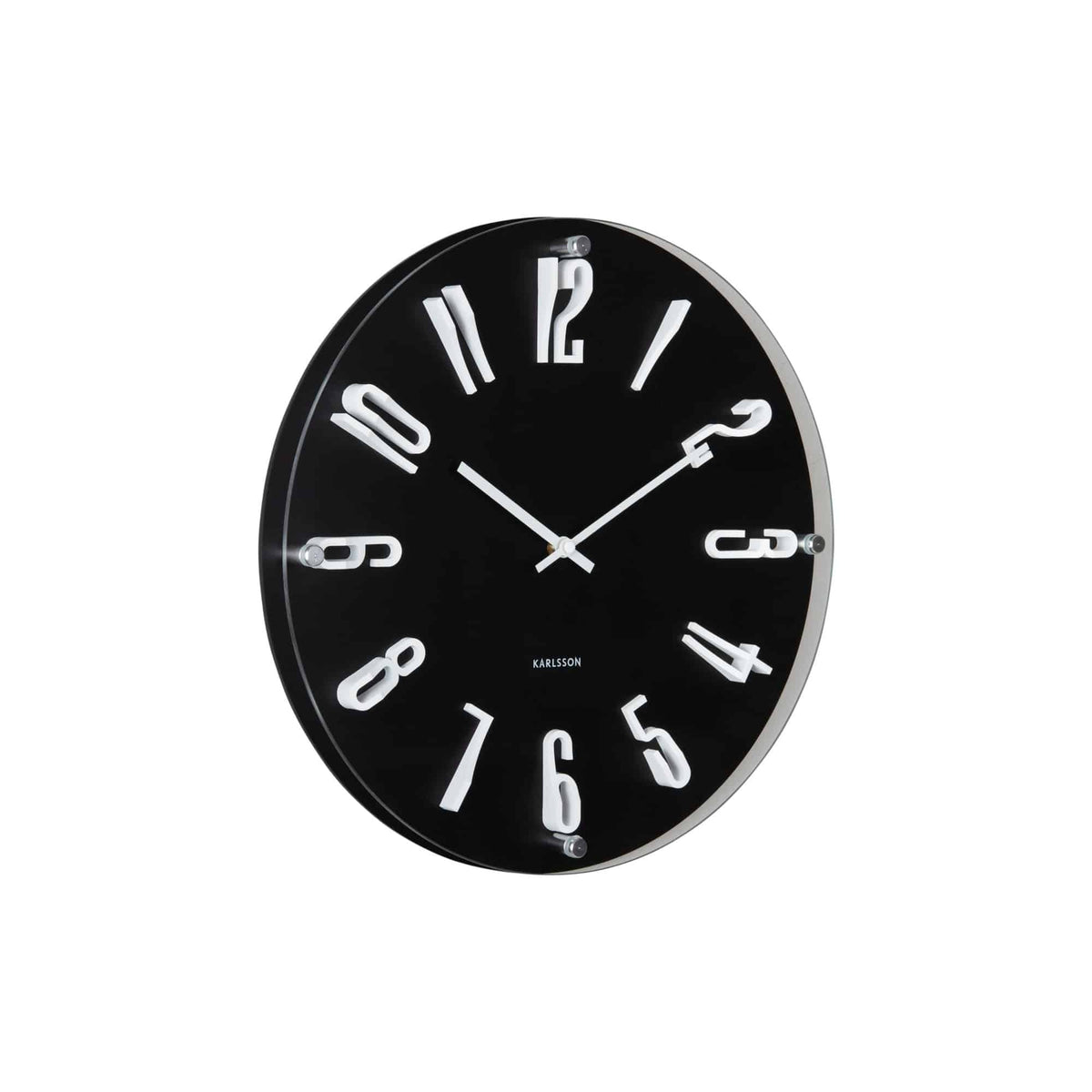Karlsson wandklok Esencia Elevated - zwart - Ø40cm