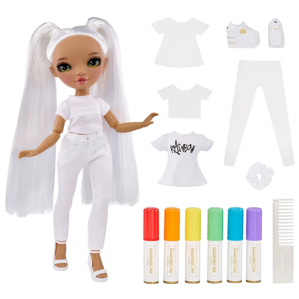 Rainbow High Color & Create Green Eyes doll