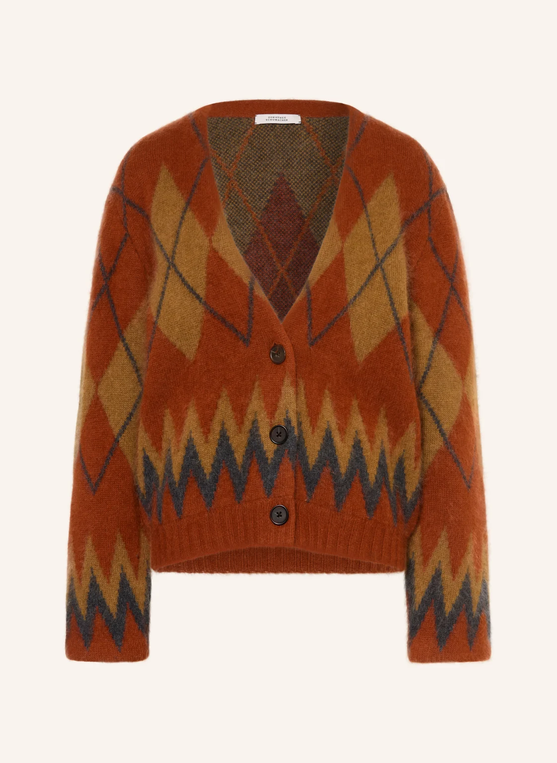 DOROTHEE SCHUMACHER Strickjacke ARGYLE STATEMENTS mit Cashmere