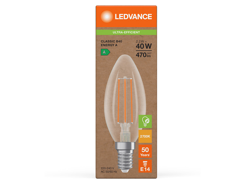 Żarówka LED ŚwieczkaE14 2,2W z ciepłą barwą światła