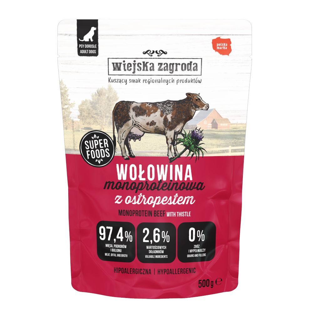 Wiejska Zagroda Monoprotein Adult 500g