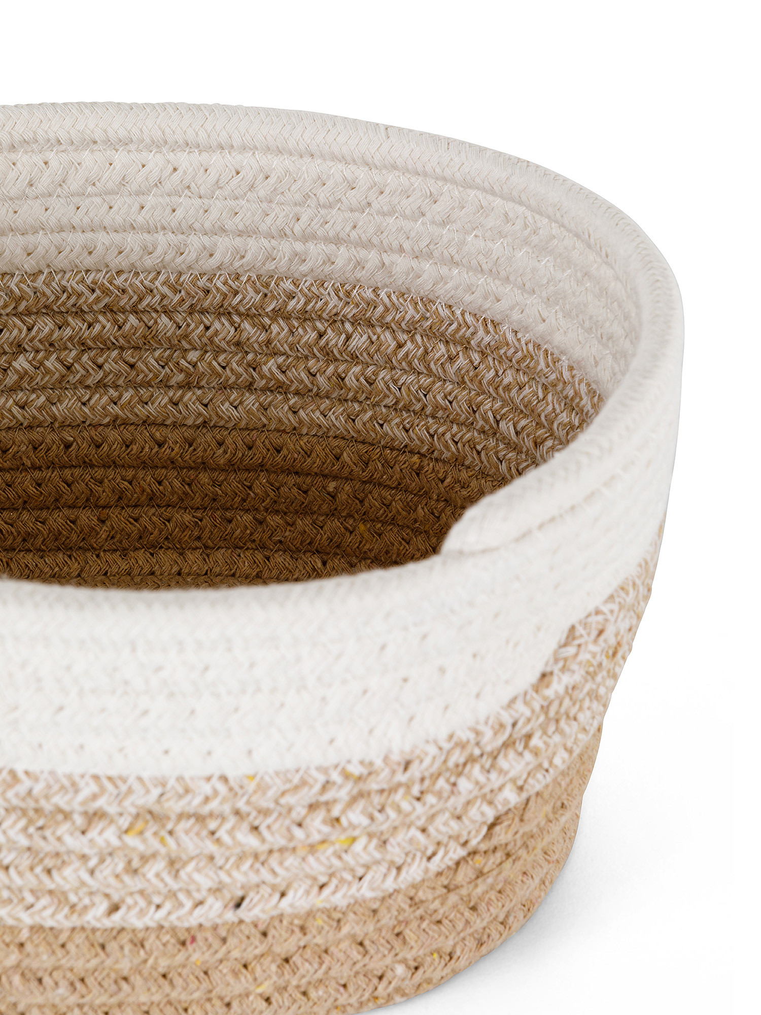 Cesto in corda fatto a mano