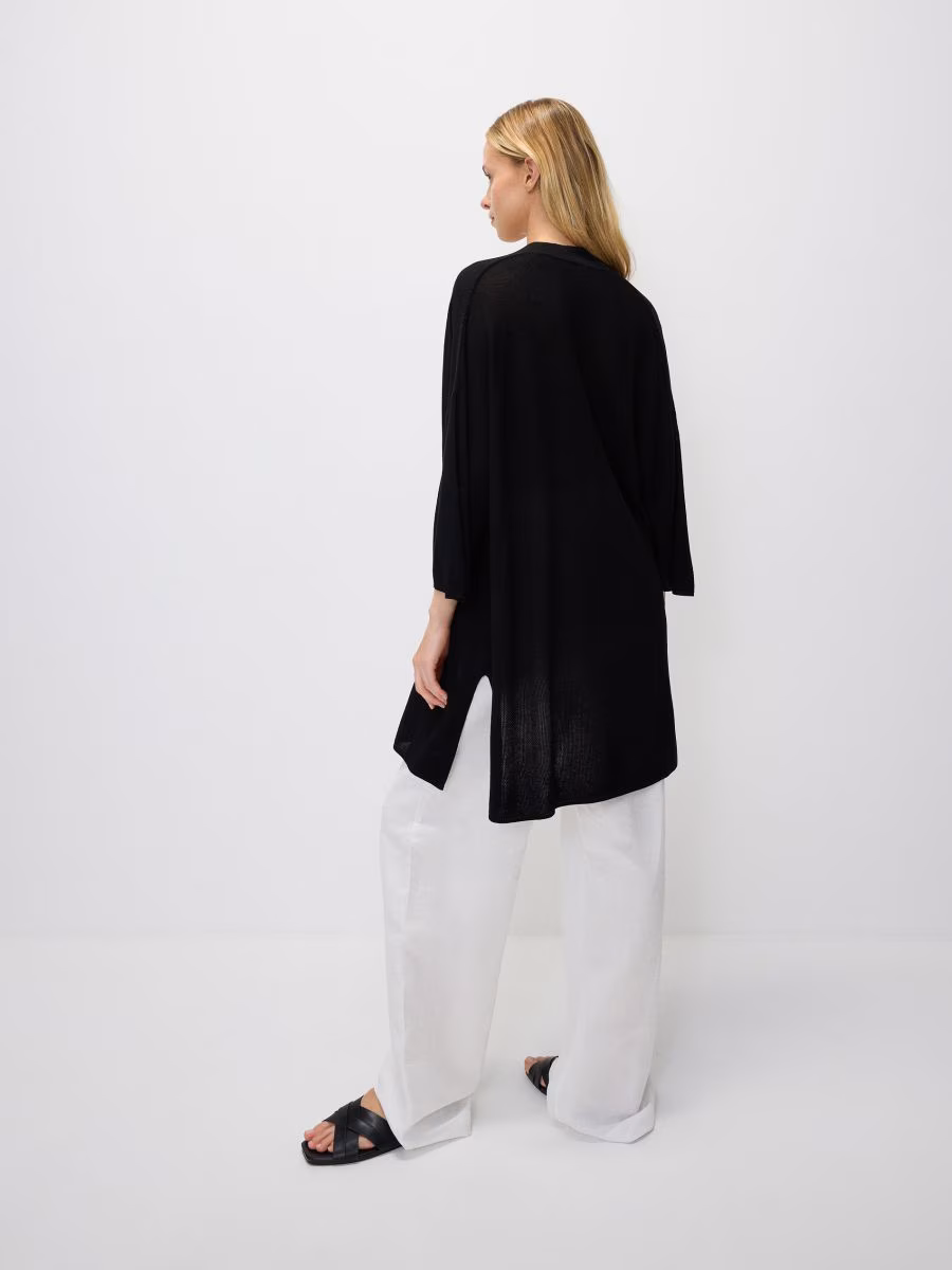 Viscose Blend Longline Cardigan