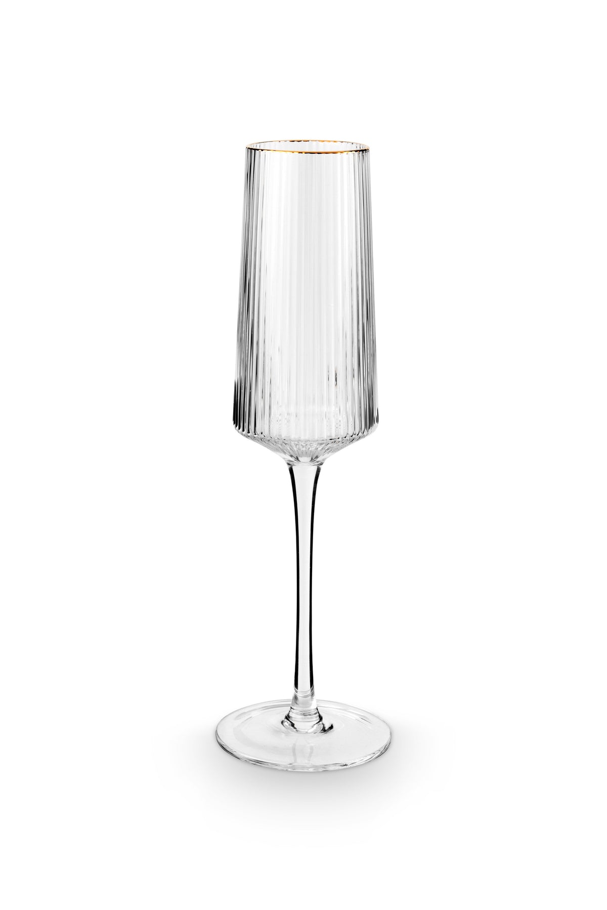 vtwonen Champagneglazen - set van 4 - met Gouden Rand