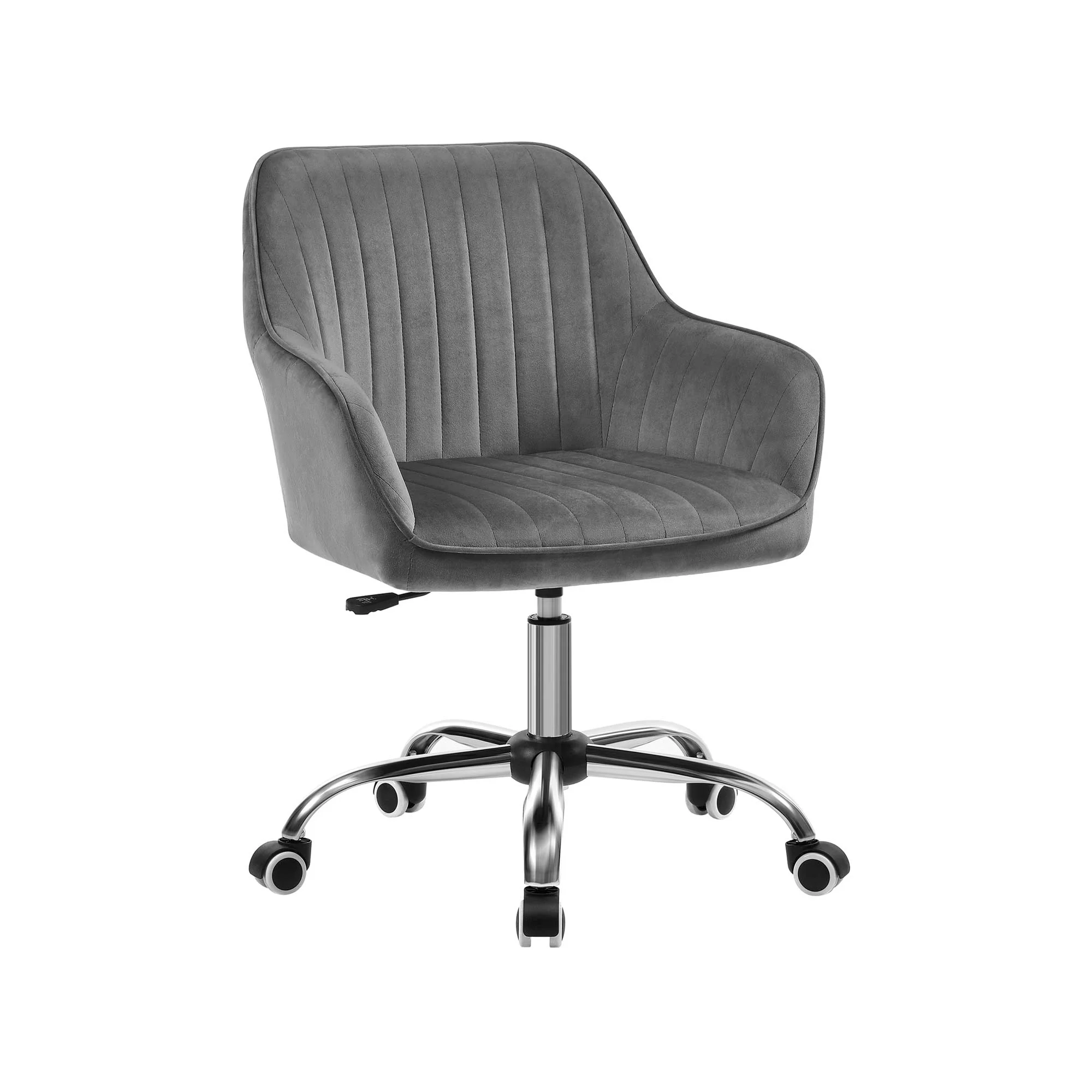 Fauteuil velours gris