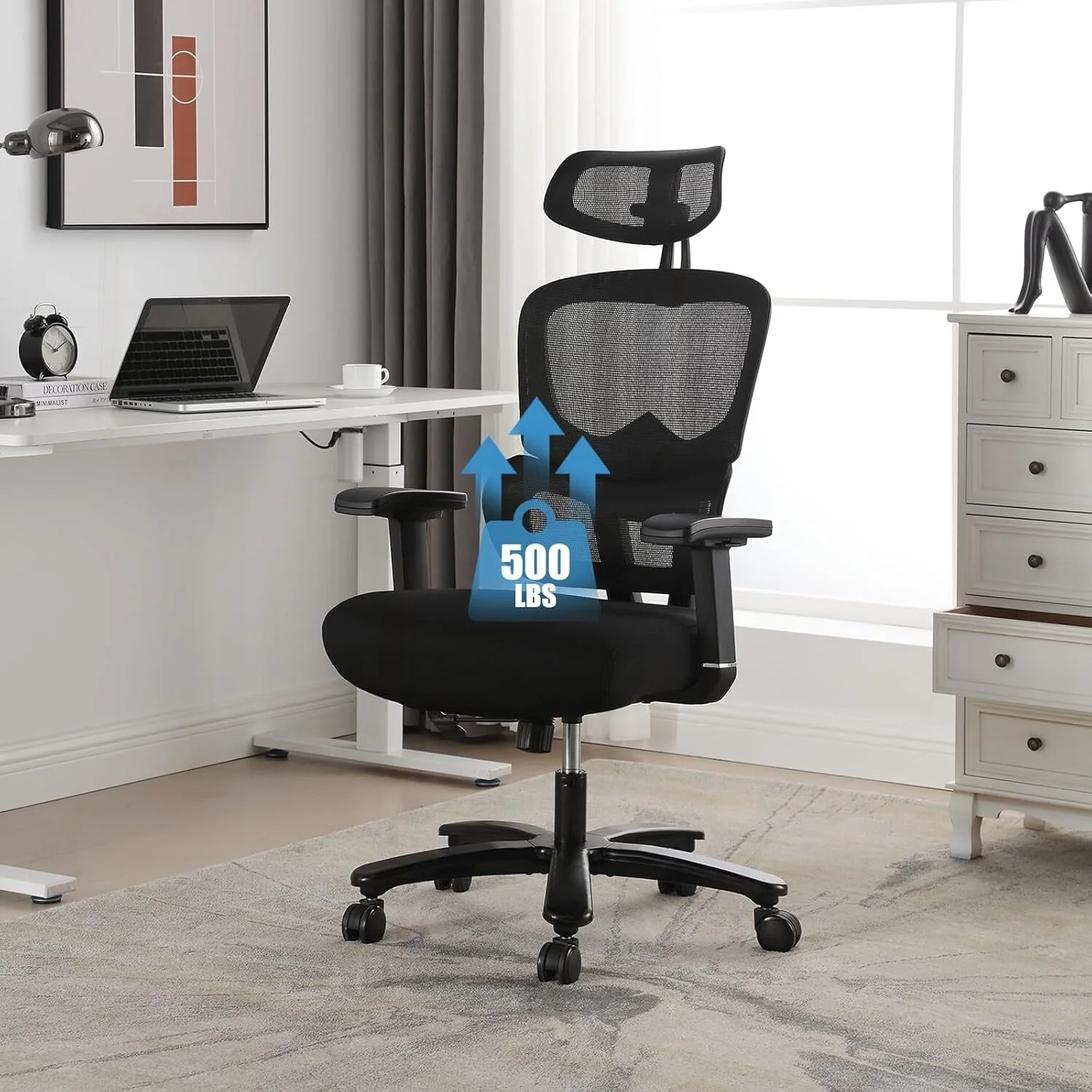 Ergonomic Office Chair for Heavy Users with Advanced Features