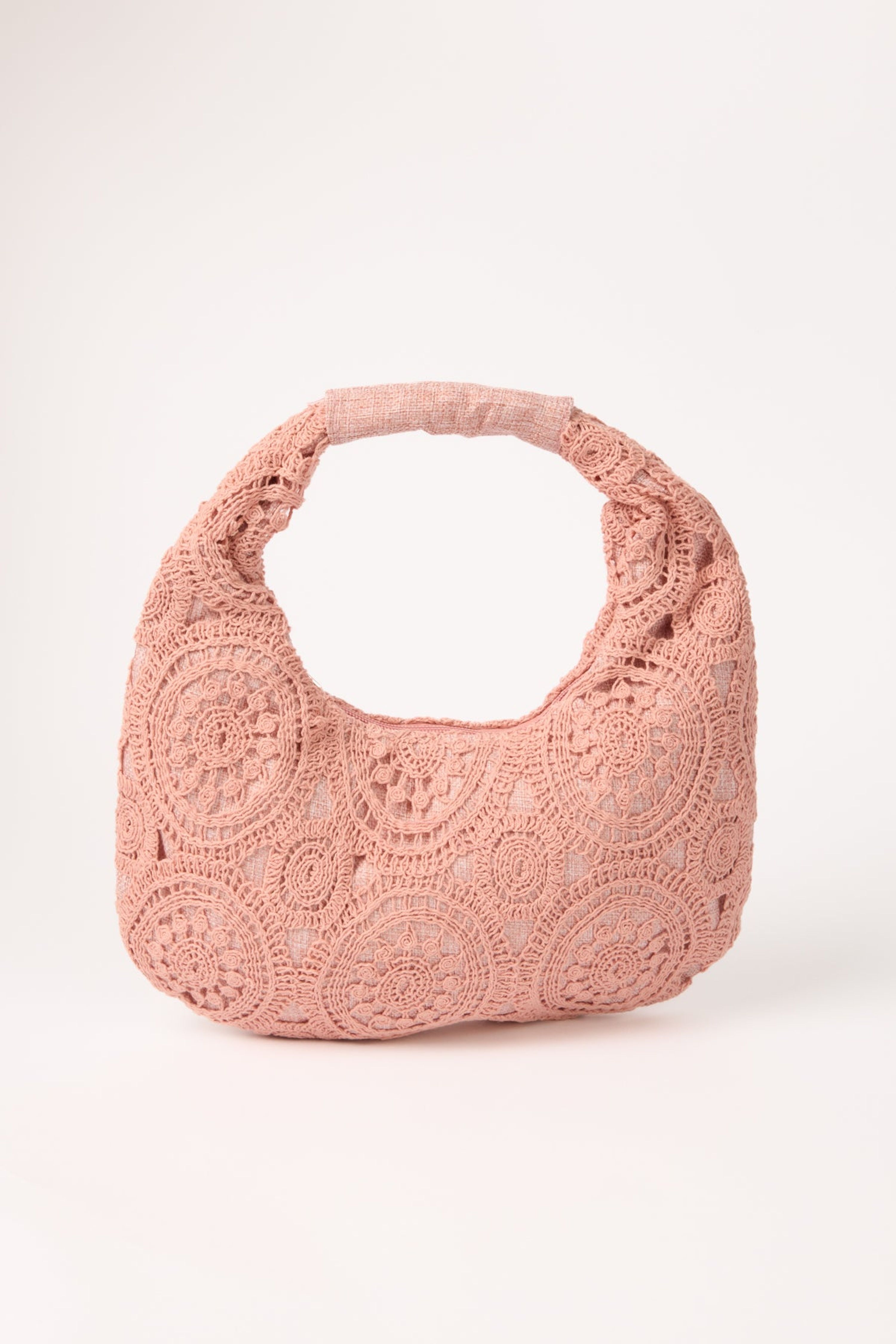 Blue Vanilla Crochet Hobo Bag