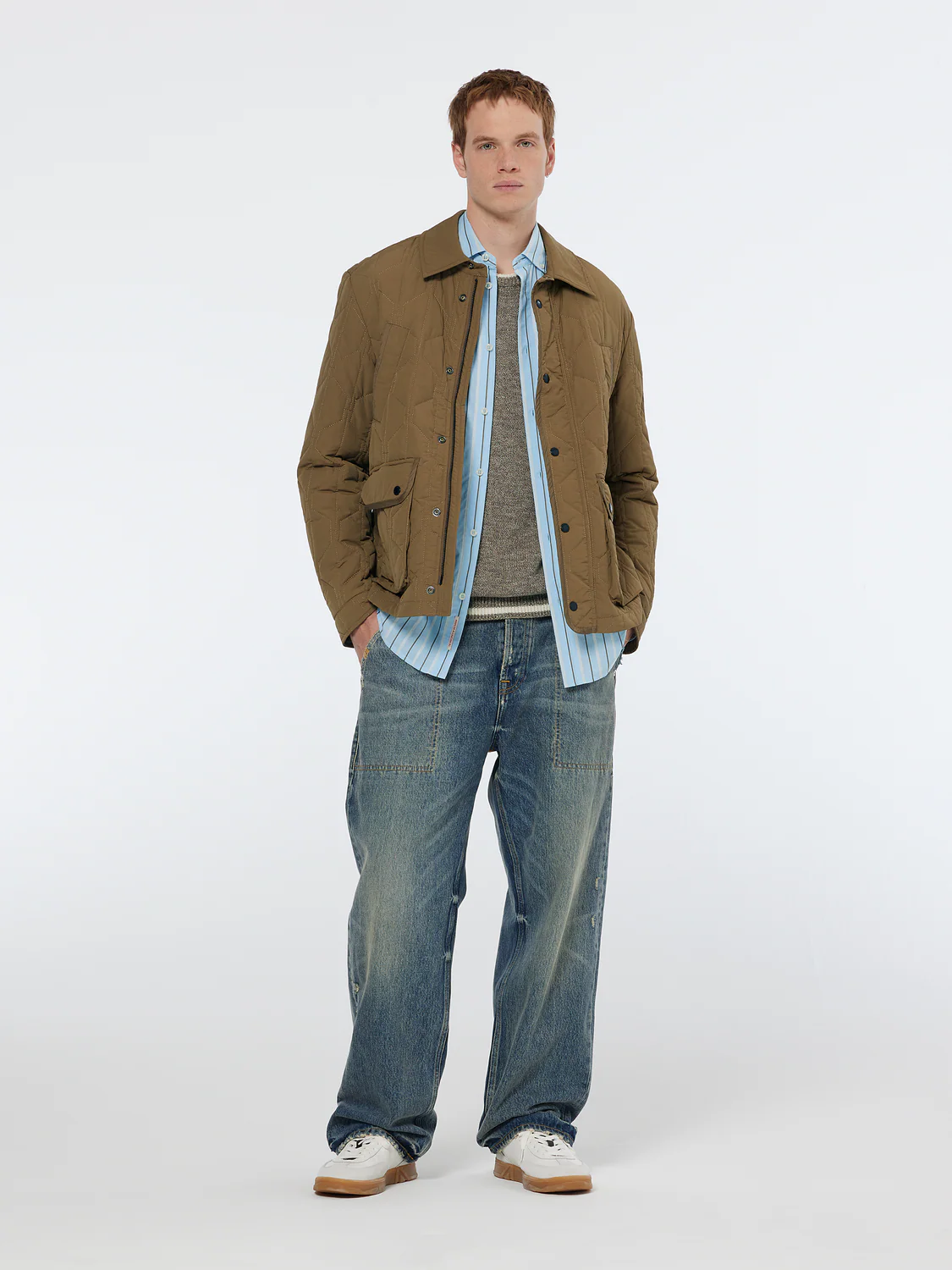 Geometric Quilted Coat