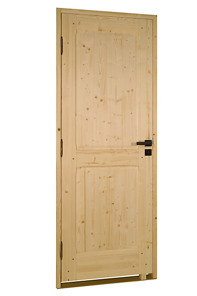 Bloc porte bois épicéa ANDROMEDA 2 panneaux 730 gauche