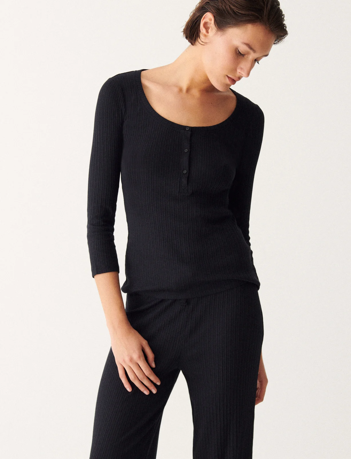 T-shirt manches longues ESSENTIEL RIB