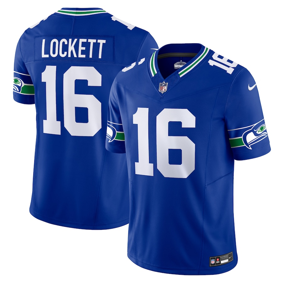 Tyler Lockett Seattle Seahawks Nike Throwback Vapor F.U.S.E. Limited Jersey - Royal