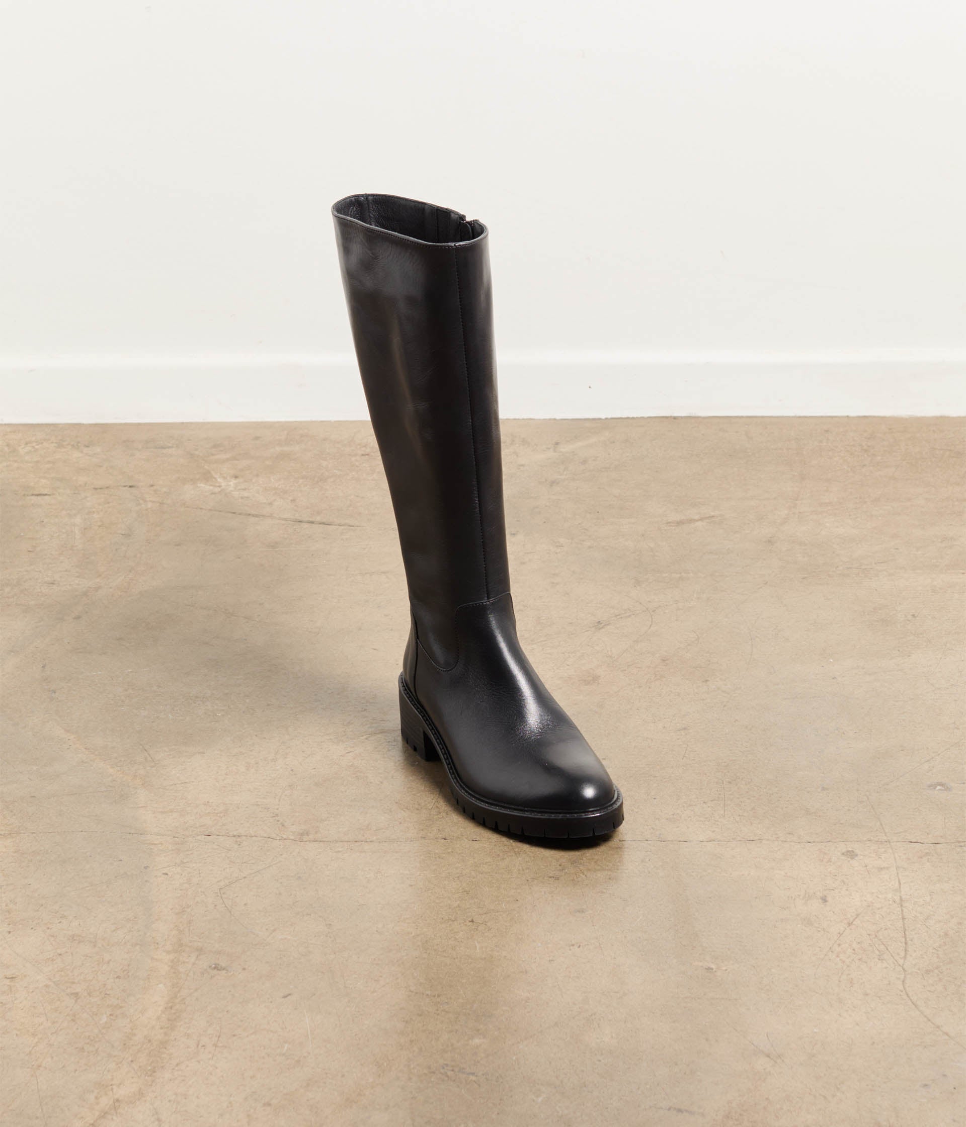 Bottes cuir noir Léandro - Mollet L